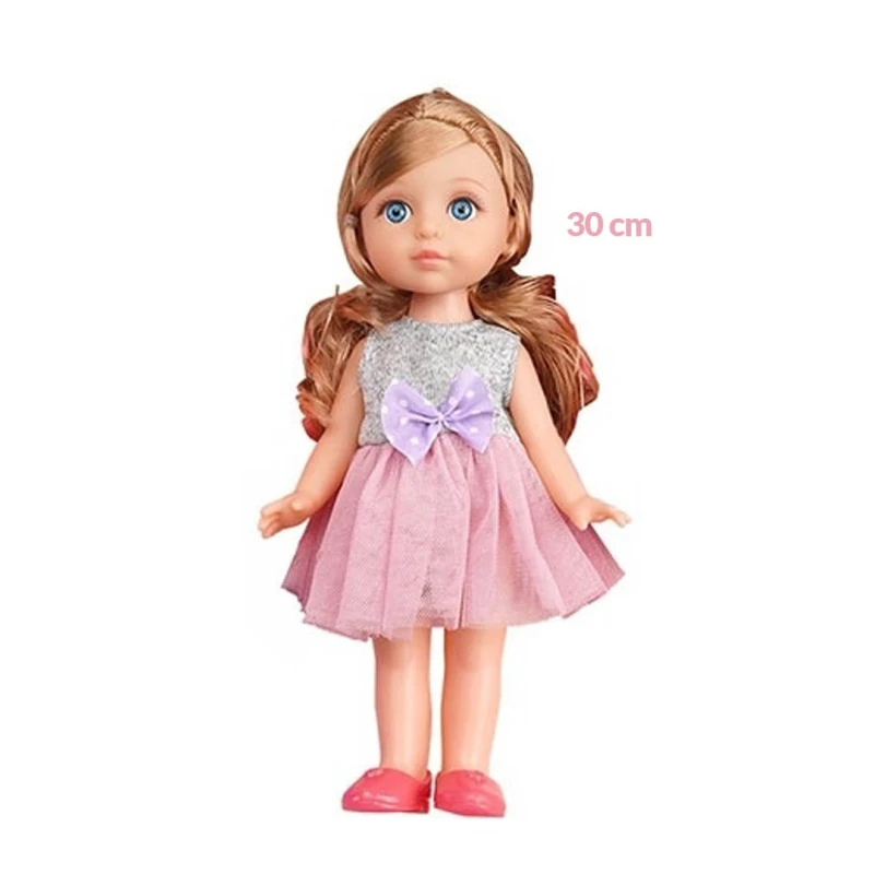 Pretend Play Wardrobe Fashion Doll Set for Girls - 30 cm Muñeca Sweet Girl with Clothes, Accessories & Portable Closet - Dress-Up Toy Playset for Ages 3+