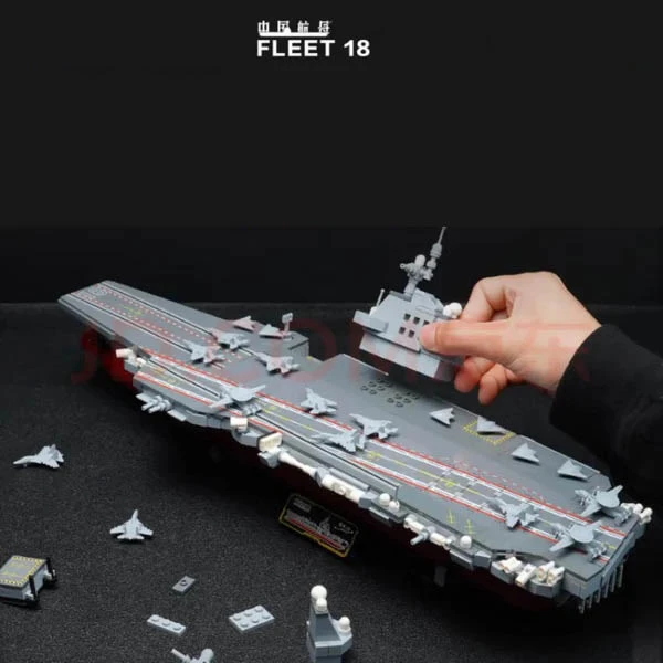 Constructor Aircraft Carrier Keeppley, 1621 Pieces, Scale 1:669 - Suitable for Ages 6+
