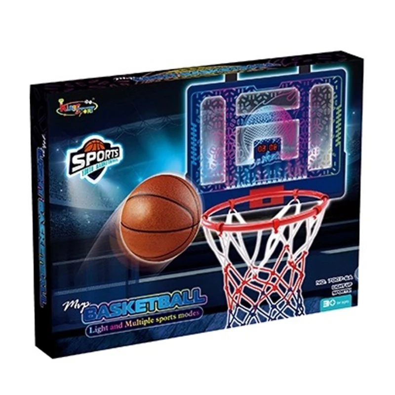 Basketball Hoop, Electronic Basketball, 7 LED Lights & Scoreboard - Indoor  Sports Toy for Ages 3-12 Years