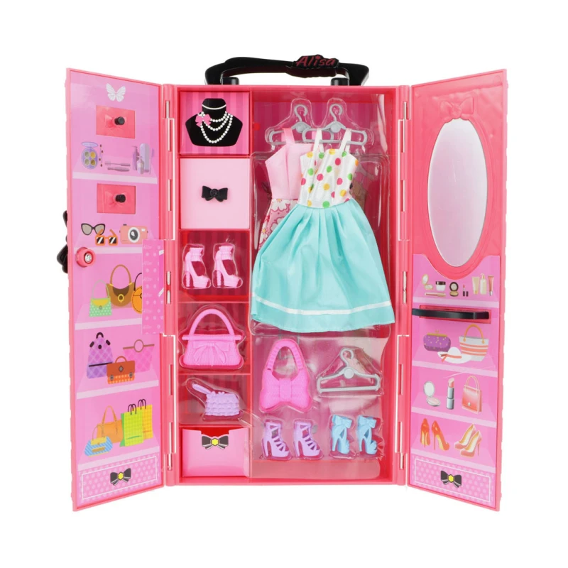 Fashion Doll Closet Playset for Girls - Includes a Fashion Doll with Wardrobe Case, Outfits & Accessories - Ages 3+