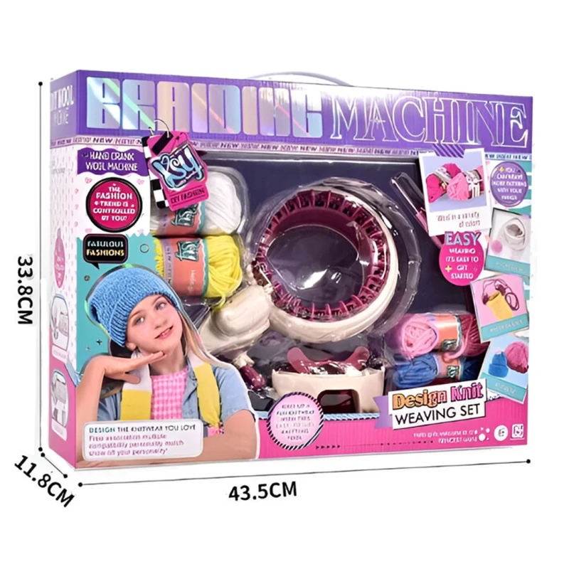 Knitting Machine for Kids – Yarn Craft Set for Children Ages 6+