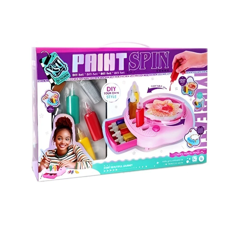 Paint Spin Art Machine Kit for Girls, Arts & Crafts Set for Kids Ages 6+