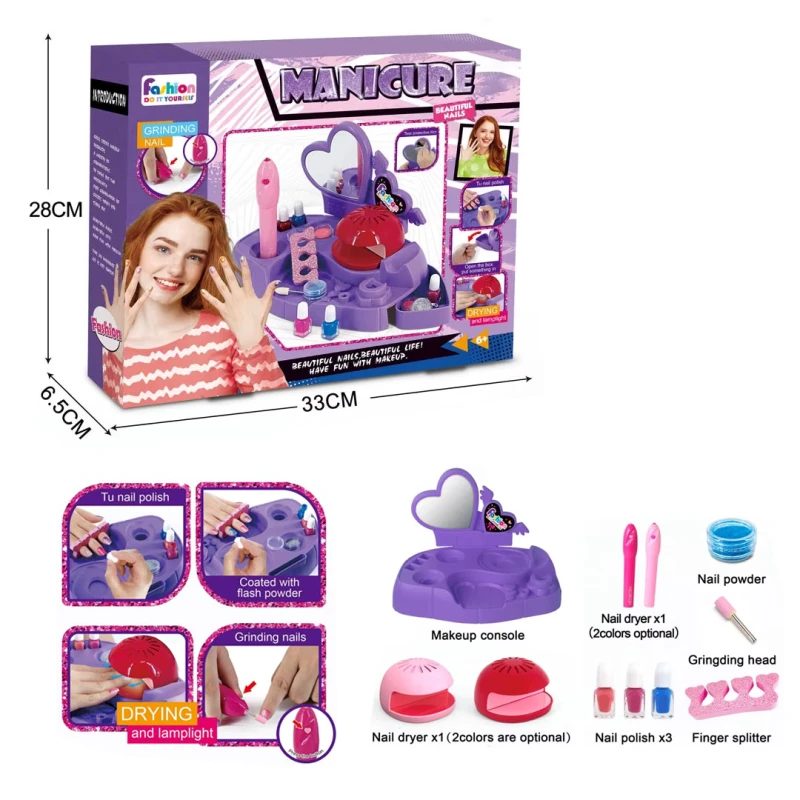 Glamorous Manicure Grinding Nails Kit For Girls - Ages 6+