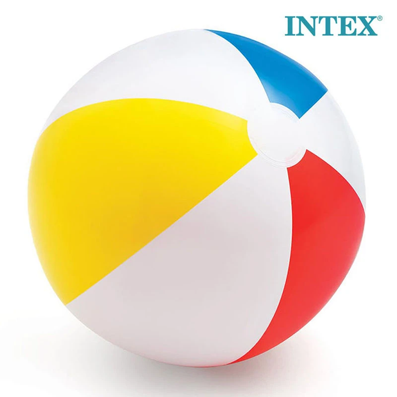 INTEX Glossy Panel Beach Ball – Colorful Inflatable Beach Ball for Kids – 20" (51 cm) Diameter – Suitable for Ages 3+