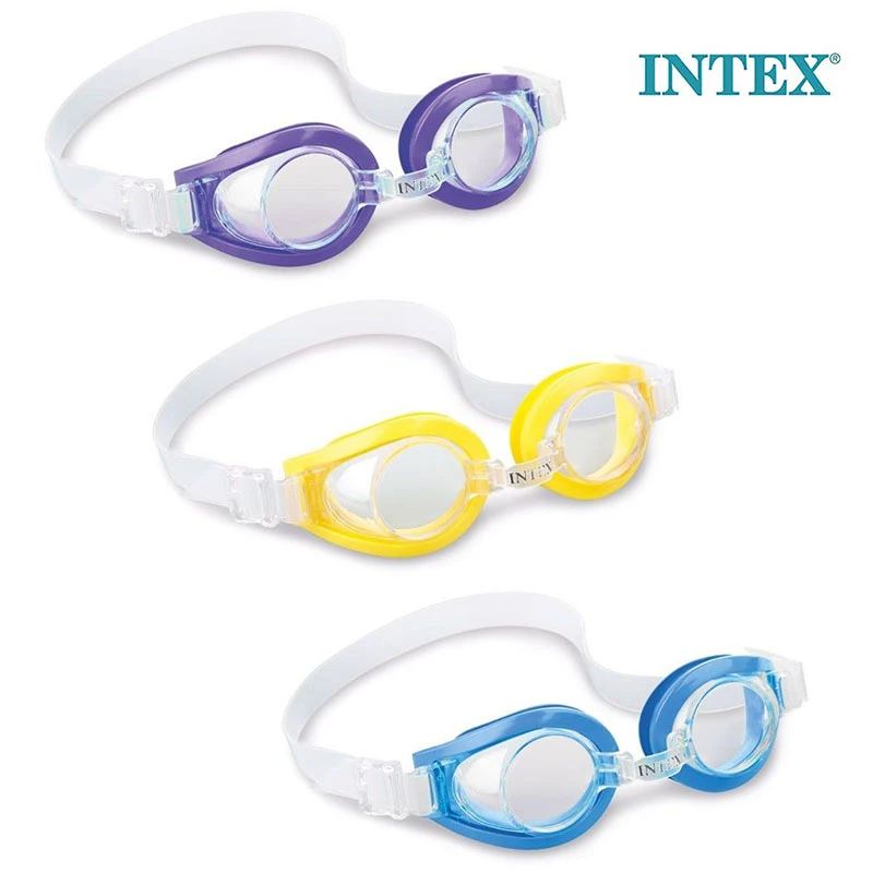 Intex Play Goggles for Kids – Assorted Colors UV Protection Swimming Goggle for Ages 3–8 Years
