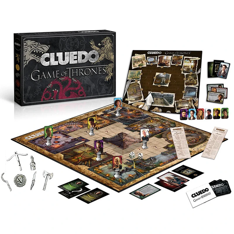 Winning Moves Cluedo Game of Thrones Edition Board Game – Double-Sided Mystery Board for 2–6 Players – Ages 8+