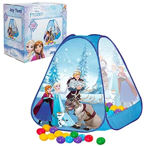 Disney Frozen Kids’ Play Tent with 100 Colorful Balls, Foldable, Easy to Set Up and Carry, 84 × 85 × 94 cm, Ages 1+