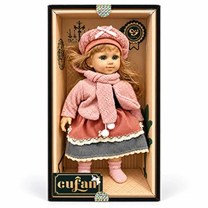 Cufan Pretty Girl Realistic Doll for Kids with Music, Light Fragrance, Winter Outfit, Soft Body & Long Hair, 38 cm Tall, Ages 3+ – Model 1599