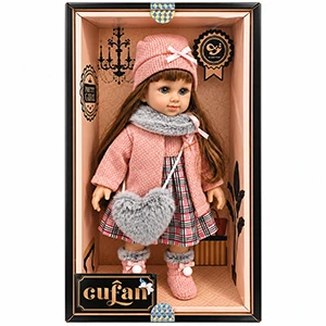 Cufan Pretty Girl Realistic Doll for Kids with Music, Light Fragrance, Winter Outfit, Soft Body & Long Hair, 38 cm Tall, Ages 3+ – Model 1899