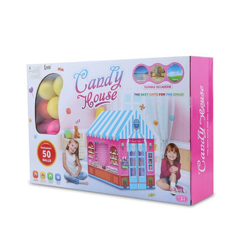 Candy House Tent with 50 Balls (995-5009C)