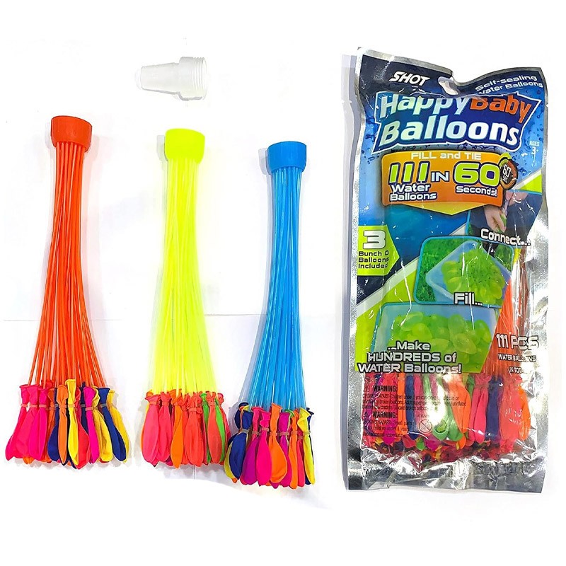 Happy Baby Balloons Fill and Tie 111 Water Balloons in 60 Seconds