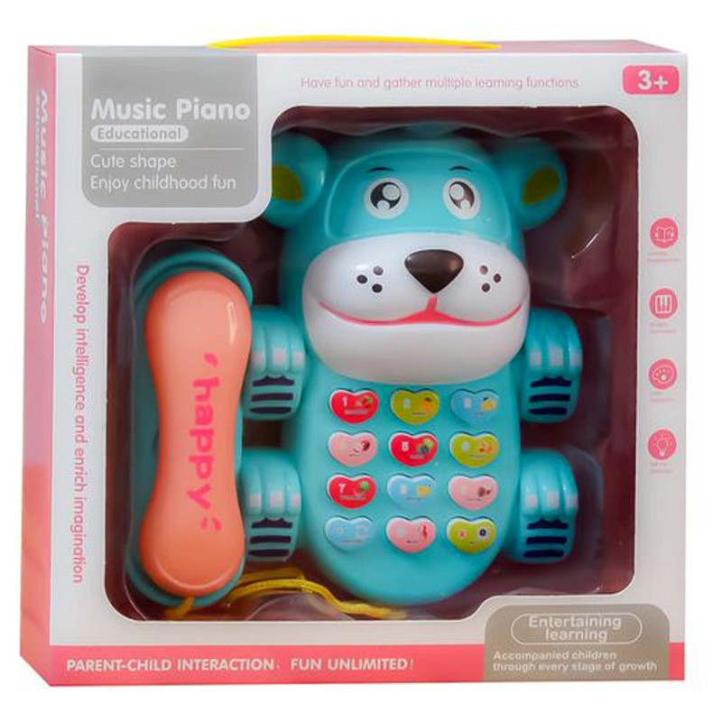 Educational Telephone Music Piano  With light & Music (12066-A)