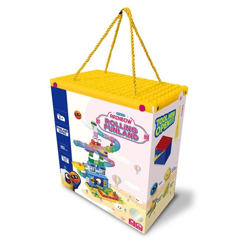 Rainbow Rolling Funland Building Blocks 203 Pcs (202102)