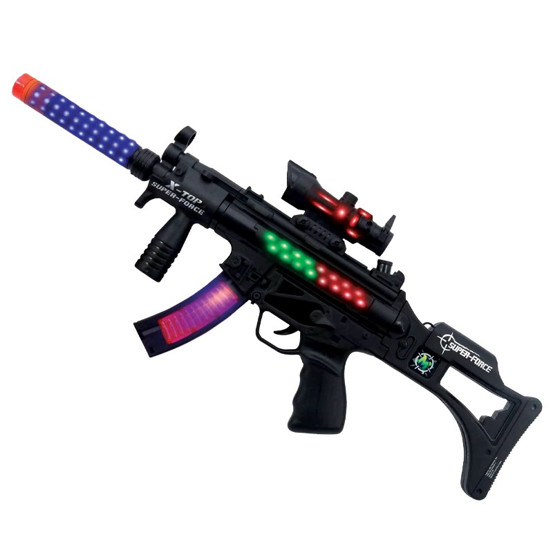 X-Top Super-Force Gun With Lighting Combat  Sound Effects (818-1)