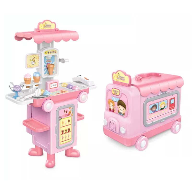 2 In 1 Transforming Bus & Ice Cream Shop (W824)