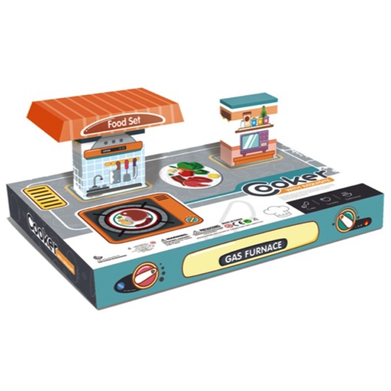 Cooker Cook Tableware With Exquisite Kitchen Play-Set (8112C)