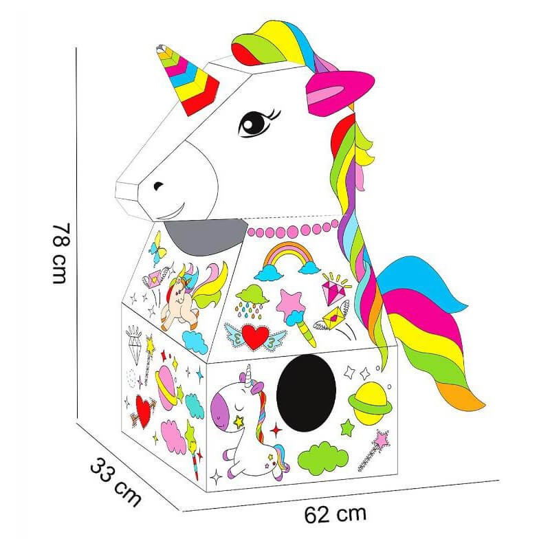 Diy Graffiti Cardboard Cosplay - Unicorn (688-17)