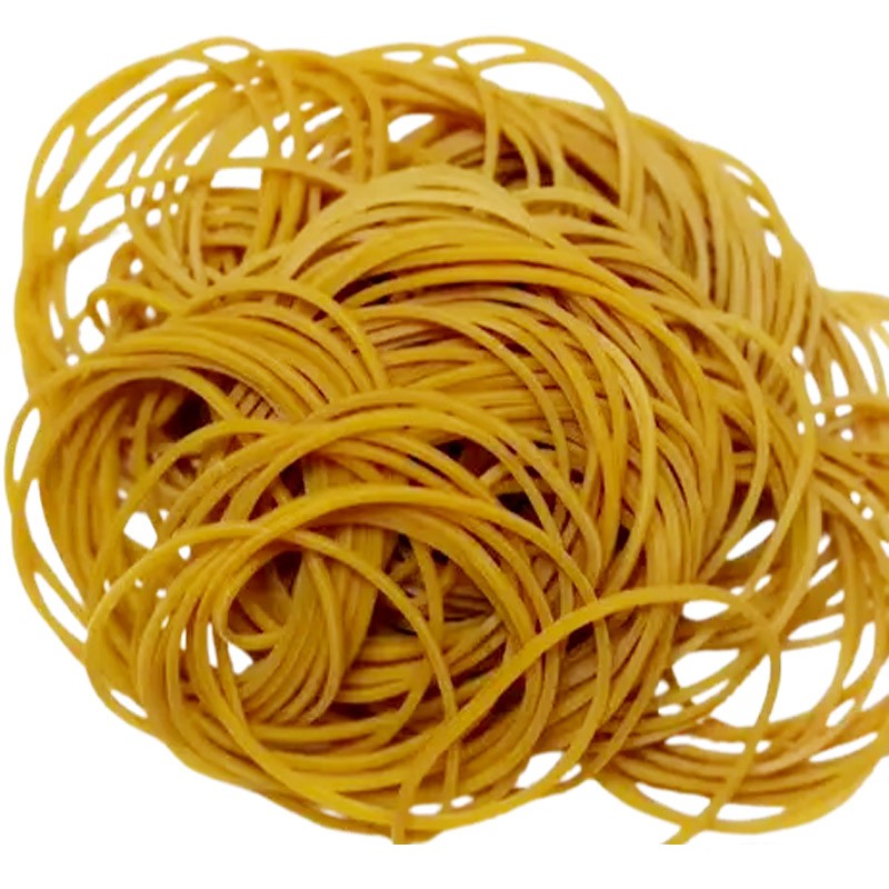 Rubber Bands Large Pack Natural Color Diameter 6 cm Made In Thailand