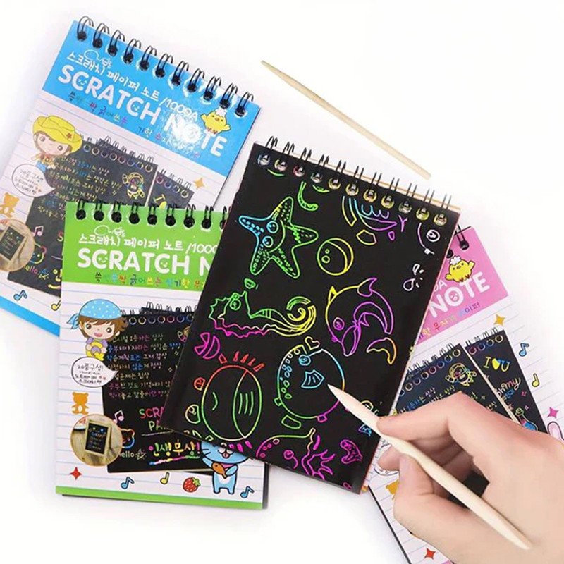 Colorful Scratch Notebook 10 Pages