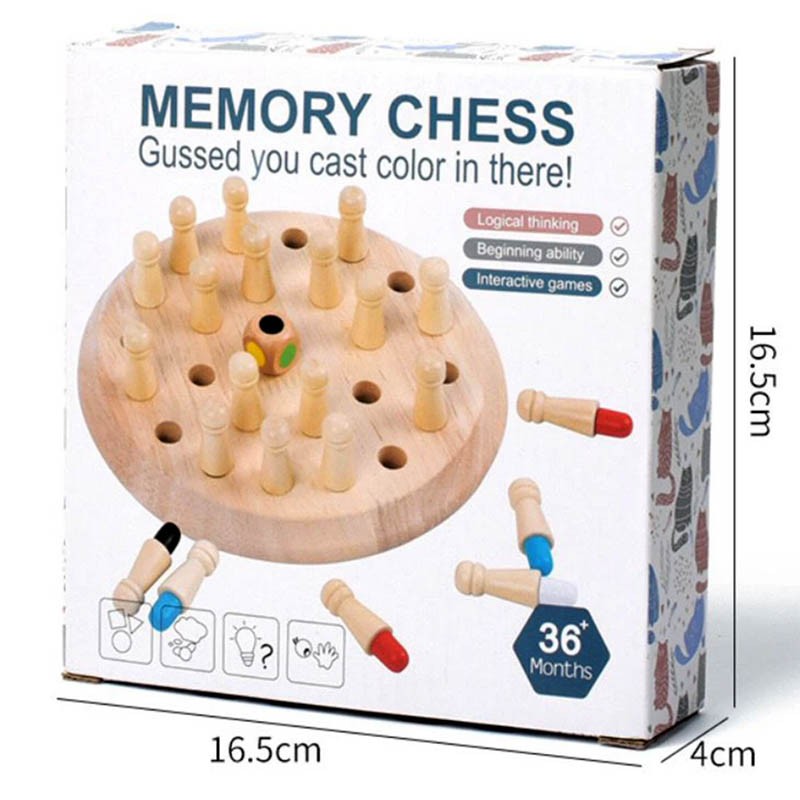 Wooden Memory Chess Game (Ohye-8716)