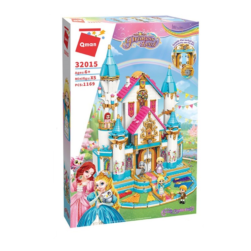 Qman -  Building Blocks Princess Leah  Castle  1169 Pcs (32015)