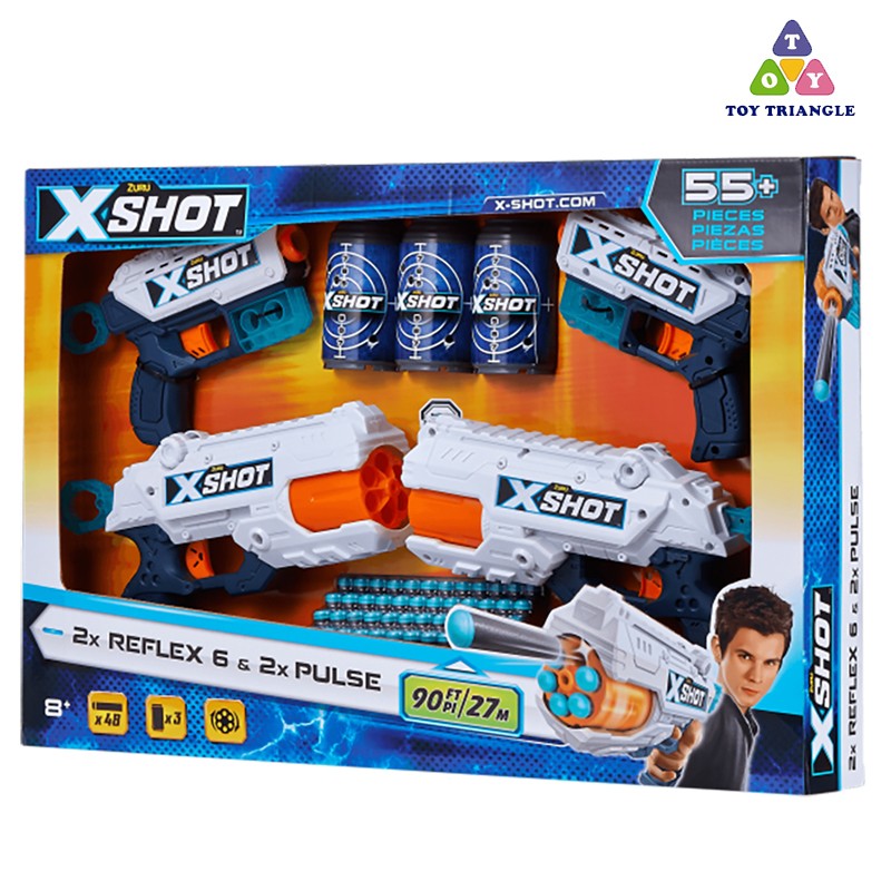 X-Shot 2X KickBack  Foam Bullets Gun (36202)