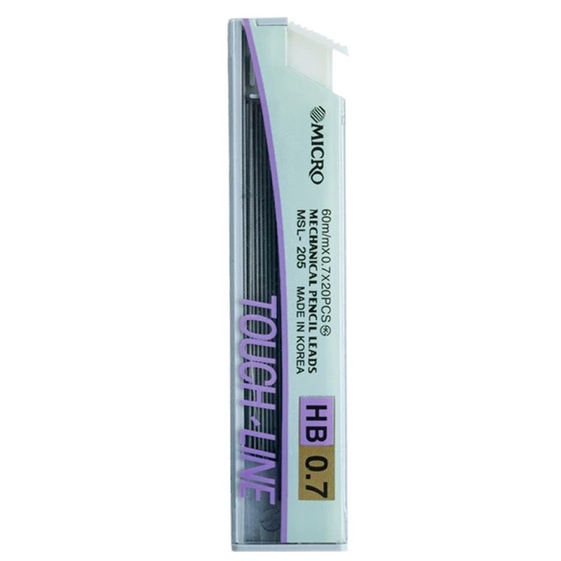 MICRO Mechanical Pencil Lead HB 0.7 mm 20 Leads (MSL-205)