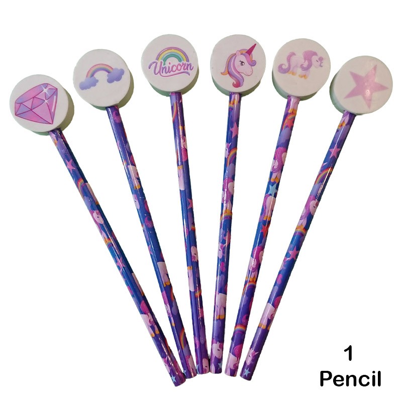 Original Unicorn Pencil With Eraser (1 Pencil)
