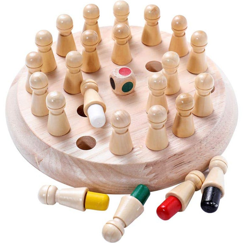 Wooden Memory Chess Game (Ohye-8716)