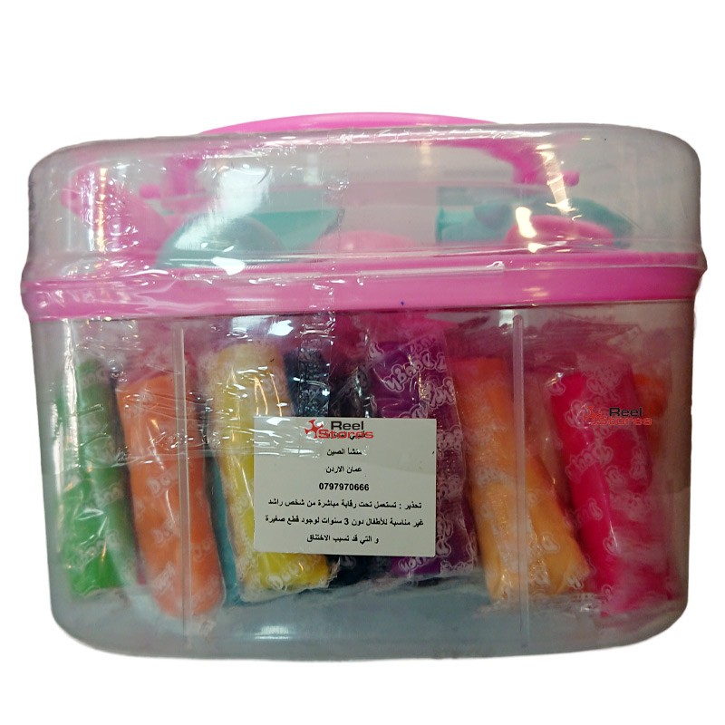 Multi-Color Play Dough - 1 Bucket 24 Pcs Of Play Dough 9 Molds (2041)