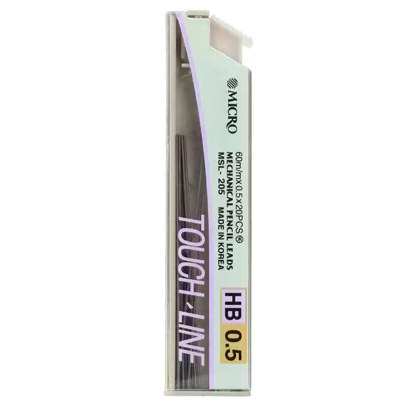 MICRO Mechanical Pencil Lead HB 0.5 mm 20 Leads (MSL-205)