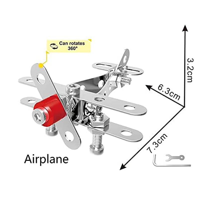 Susu Block Creative Metal Construction MEKANO Helicopter 30 Pcs (1102B)