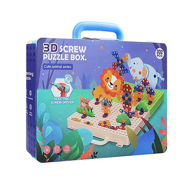 3D Screw Puzzle Box Animals 323  3169