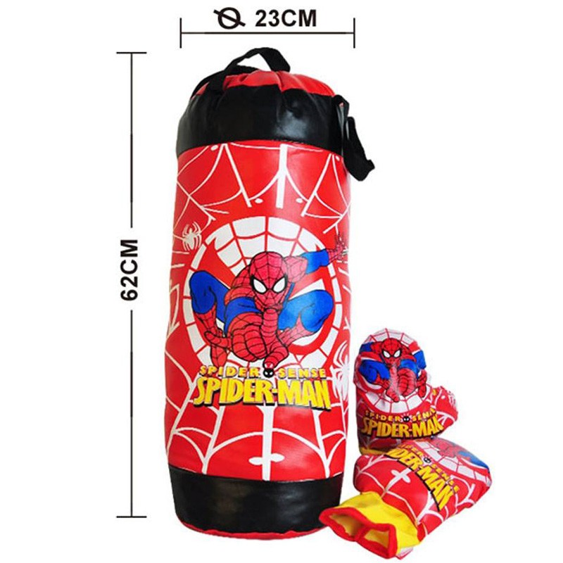 Spider-Man Stuffed Boxing Bag With Gloves 65 cm