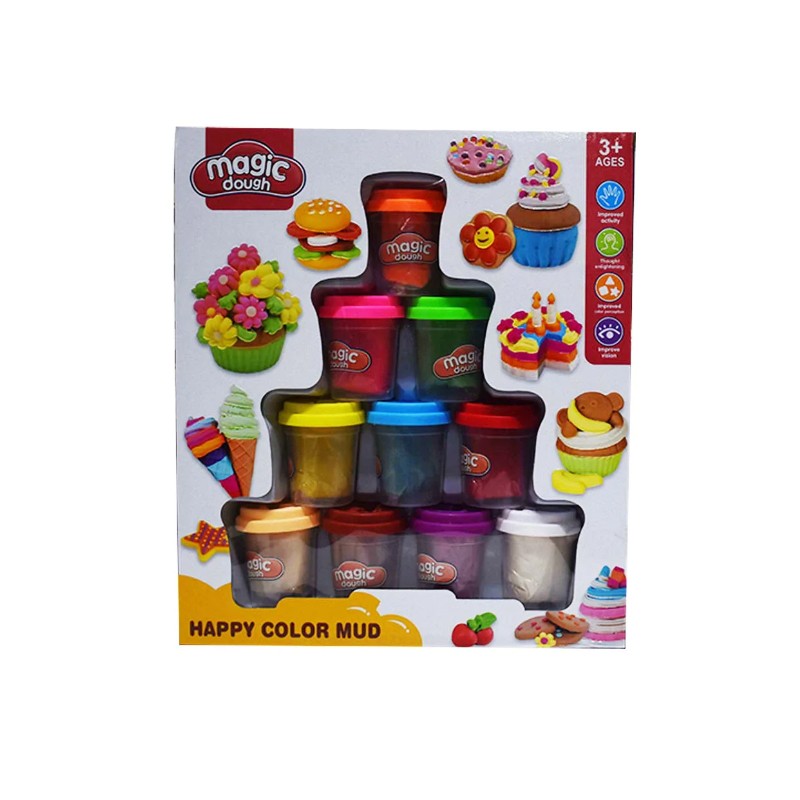 Magic Dough Happy Color Mud -Play Dough (8619)