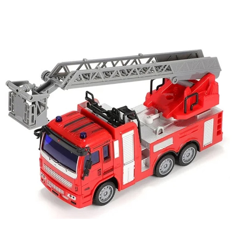 Remote Control Fire City Rescue Vehicle Ladder Car  (QH833A-3)