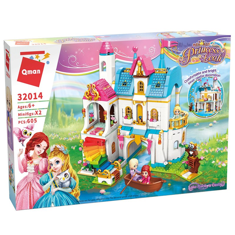 Qman -  Building Blocks Princess Leah  Castle  605 Pcs (32014)