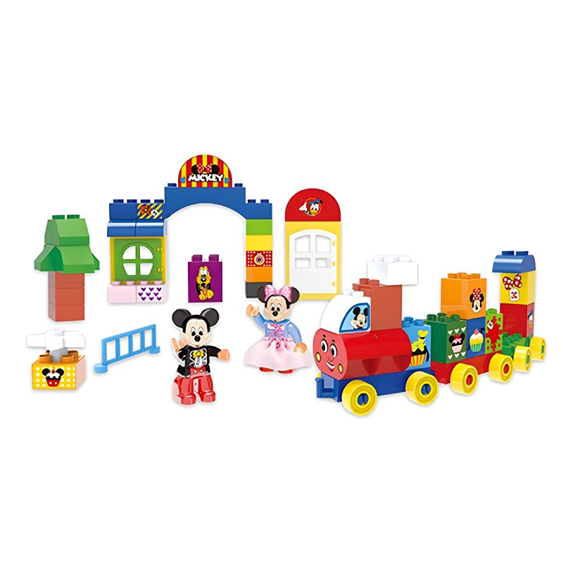 Mickey Train Blocks 80Pcs (YR5035)