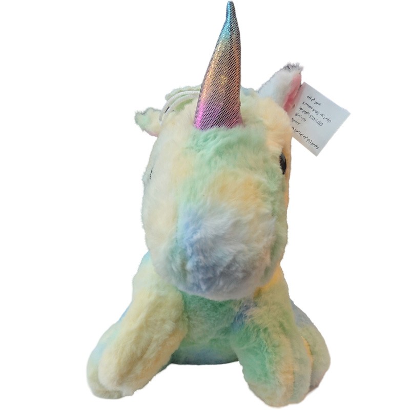 Unicorn Soft Plush Stuffed Doll Turquoise Color  28 cm