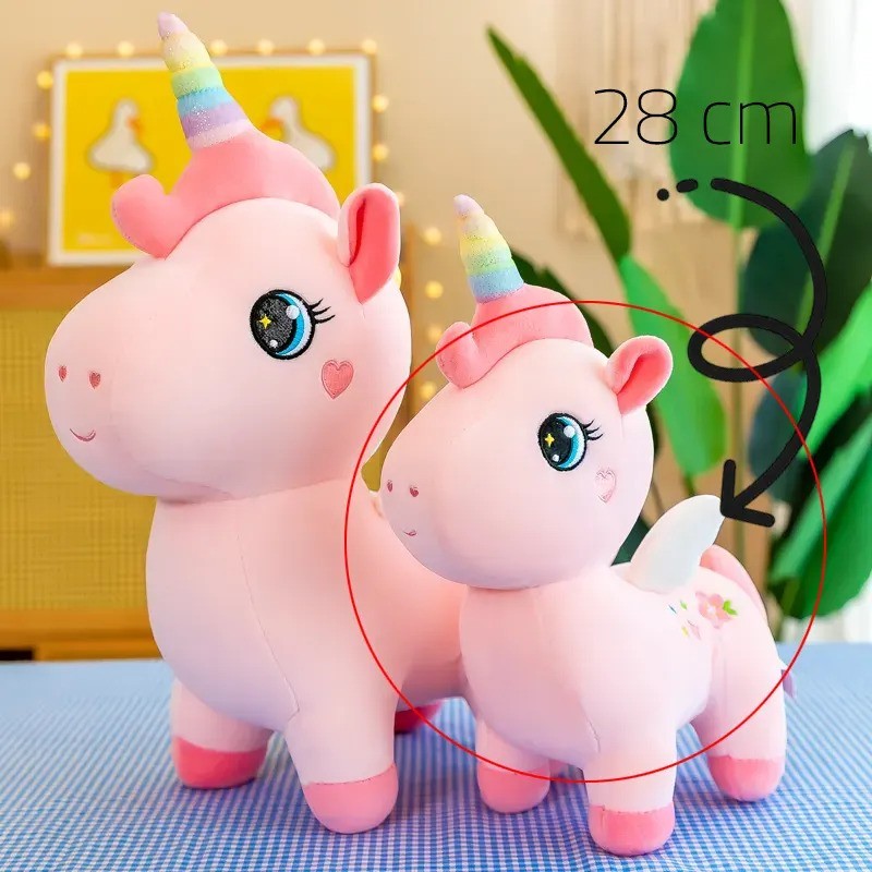 Unicorn Soft Plush Stuffed Pink Color Doll 28 cm