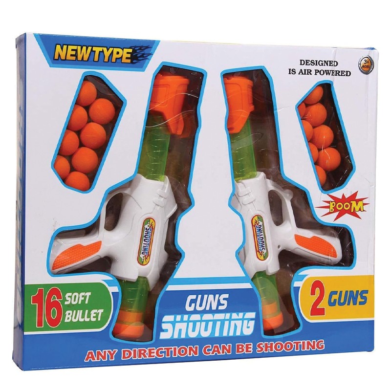 Guns Shooting 2 Guns 16 Soft Bullets (G-16)
