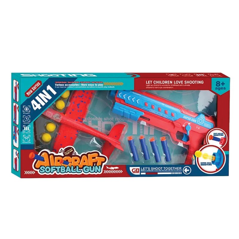 Aircraft Softball Gun 4 In 1 (2023-1)