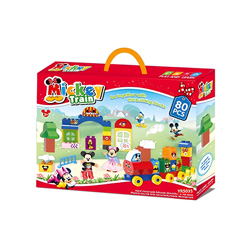 Mickey Train Blocks 80Pcs (YR5035)