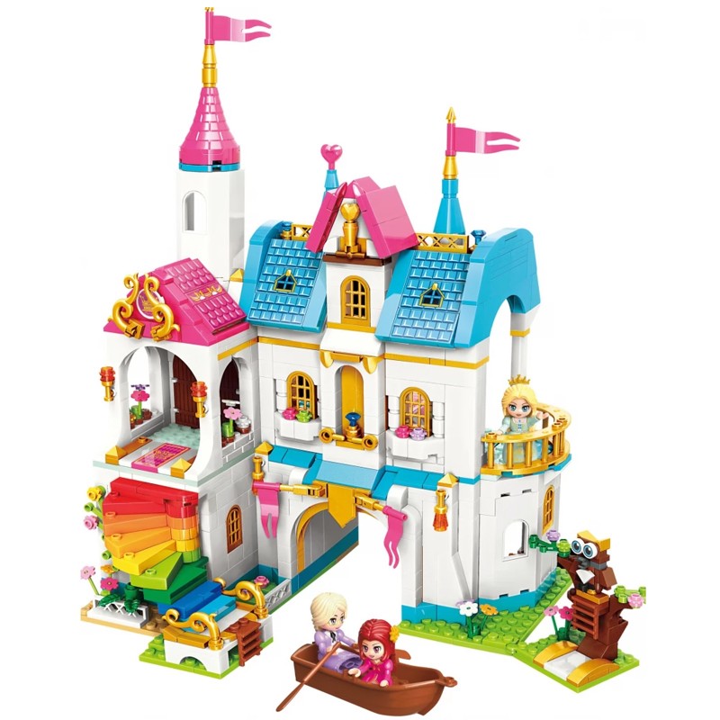 Qman -  Building Blocks Princess Leah  Castle  605 Pcs (32014)