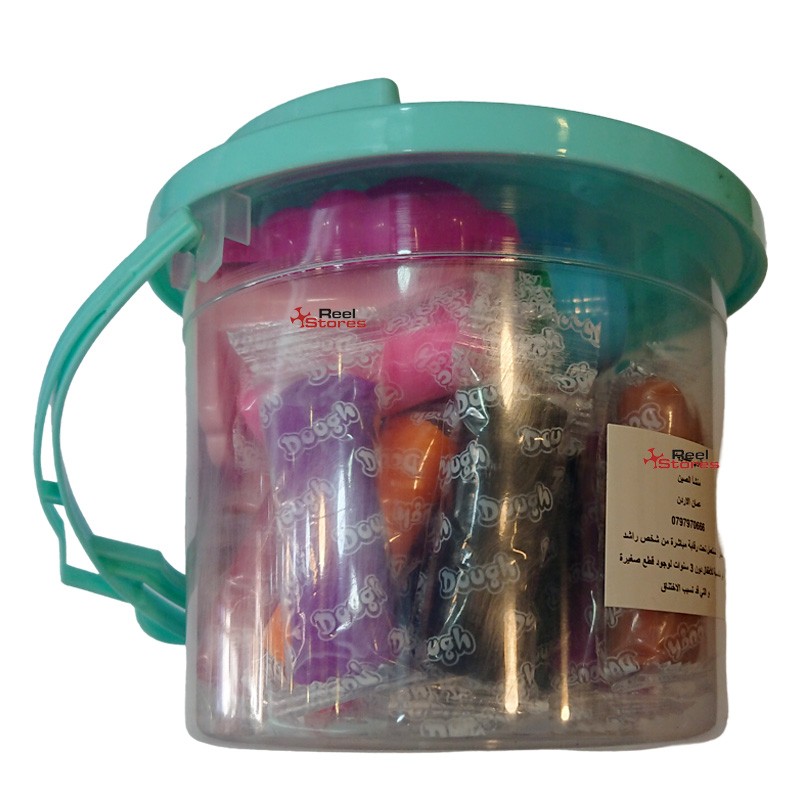 Multi-Color Play Dough - 1 Bucket 24 Pcs Of Play Dough 9 Molds (512)