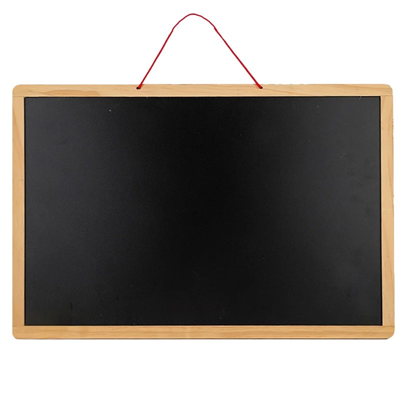 Double-Side Board Magnetic Board & Chalk Board Wood Fram SIze (40 x 30 ) cm