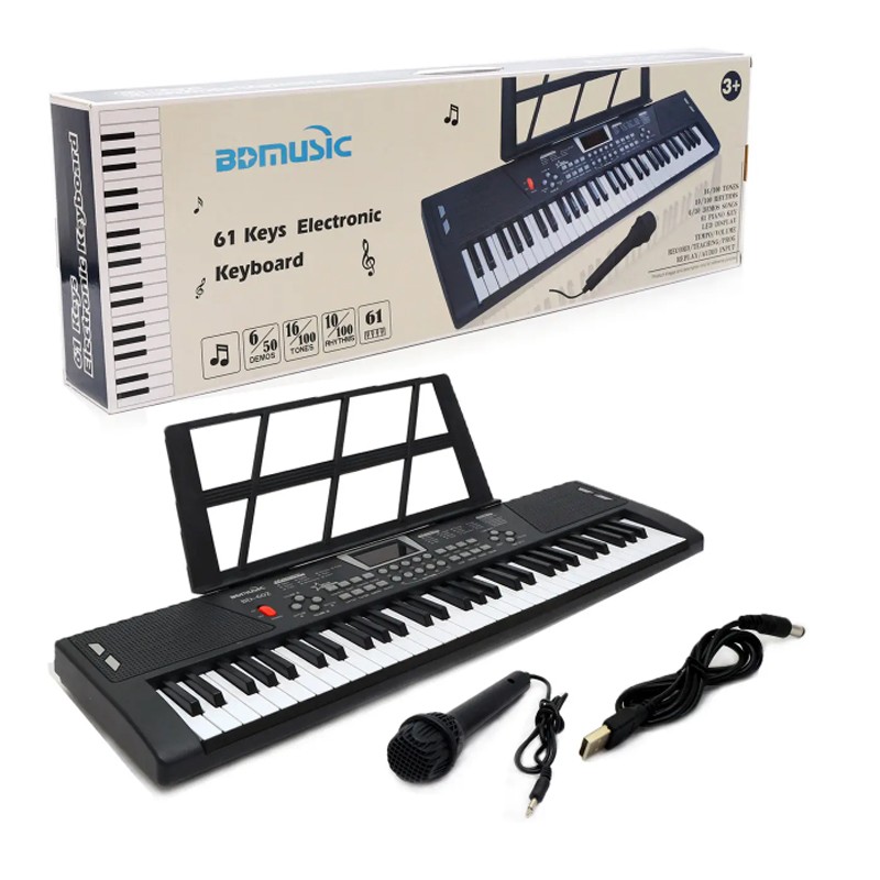 BD Music 61 Keys Electric Keyboard (BD-602)