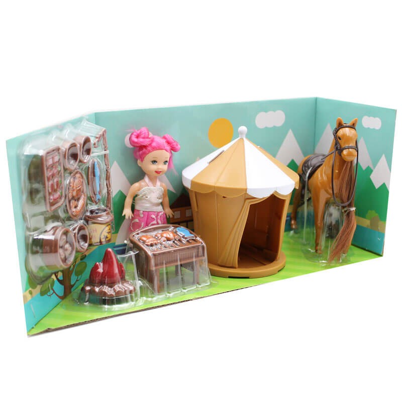 Girl And Horse with Accessories (686-838)