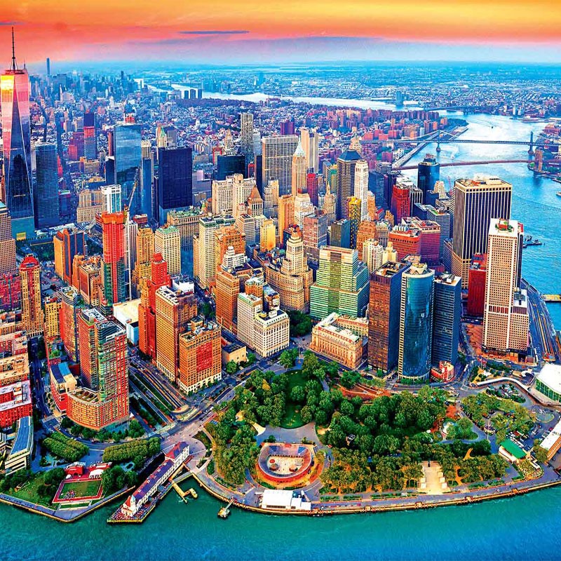 KODAK Premium Jigsaw Puzzles Aerial View Of Manhattan, NYC 1500 Pcs