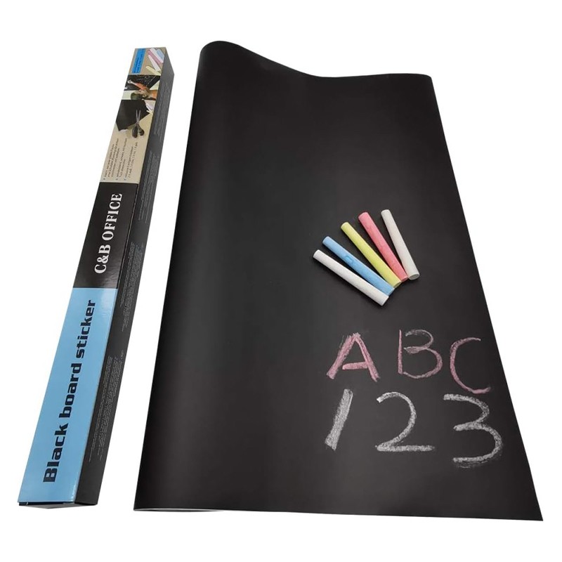 Black Board Vinyl Wall Sticker  Chalkboard (45 X 200 Cm)